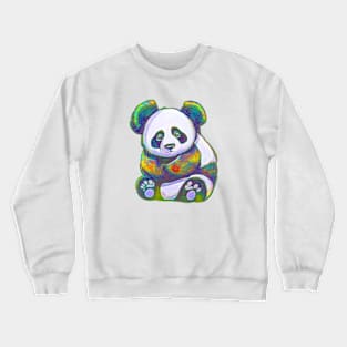 Technicolor Panda Crewneck Sweatshirt